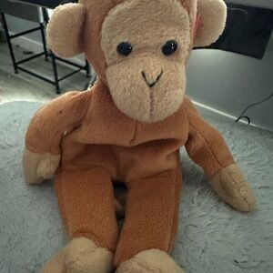 Charming Tan Plush Monkey Toy